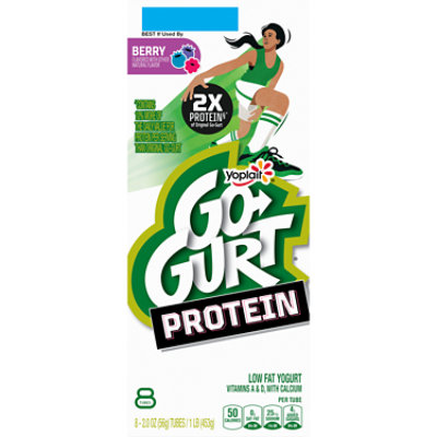 Go-gurt Protein Berry Yogurt Tubes 8 Count - 16 OZ - Image 4