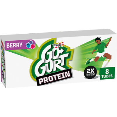 Go-gurt Protein Berry Yogurt Tubes 8 Count - 16 OZ - Image 1