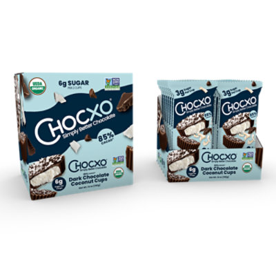 Chocxo Cups Dark Chocolate Coconut 2pk - 1 OZ - Image 3