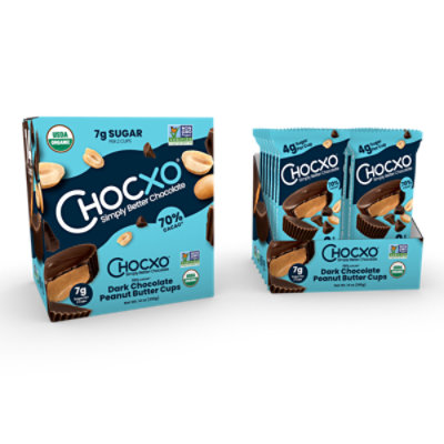 Chocxo Cups Dark Chocolate Peanut Butter 2pk - 1 OZ - Image 2
