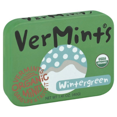 Vermints Candy Wintergreen Organic - 1.41 OZ - Image 1