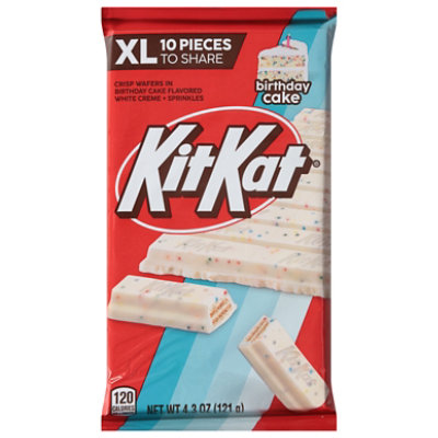 Kit Kat Crisp Wafers In Birthday Cake Flavored Creme With Sprinkles X-large Bar - 4.3 OZ - Image 3