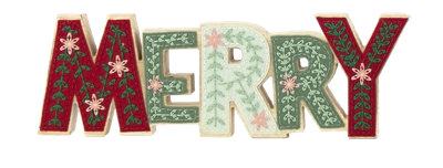 Overjoyed Boutique Merry Message Decor - Each - Image 1