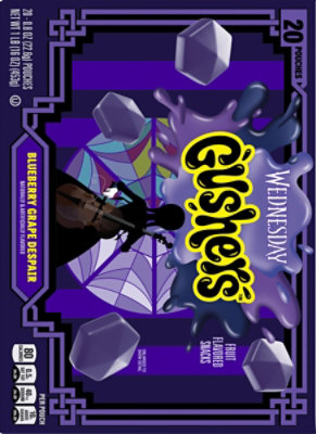 Gushers Blueberry Grape Fruit Flavored Snacks 20 Count .8 Ounce - 20 CT - Image 5