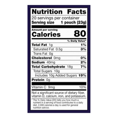 Gushers Blueberry Grape Fruit Flavored Snacks 20 Count .8 Ounce - 20 CT - Image 3