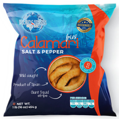 Ruby Seas Salt And Pepper Crispy Calamari Fries 16 Oz - 16 OZ - Image 1