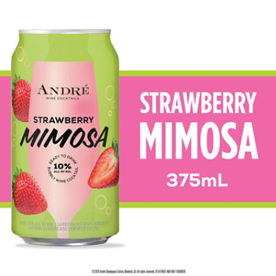 Andre Strawberry Mimosa Can 375 Ml Wine - 375 ML