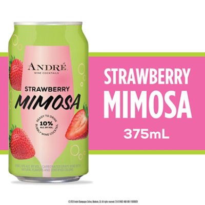 Andre Strawberry Mimosa Can 375 Ml Wine - 375 ML - Image 2
