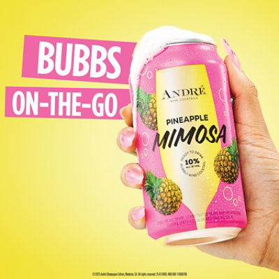 Andre Pineapple Mimosa Can 375 Ml Wine - 375 ML - Image 4