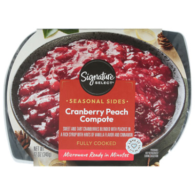 Signature Select Cranberry Peach Compote - 12 OZ - Image 1