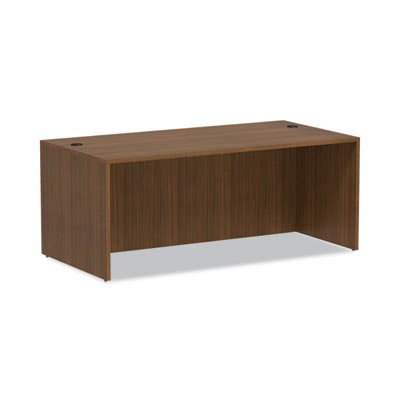 Alera Valencia Series Straight Front Desk Shell, 71" x 35.5" x 29.63", Modern Walnut - Image 1