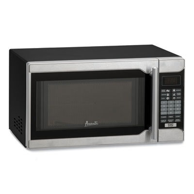 Avanti 0.7 Cu.ft Capacity Microwave Oven, 700 Watts, Stainless Steel and Black - Image 2