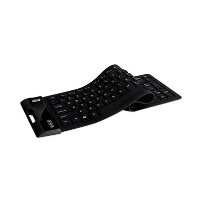 Adesso Slimtouch 232 Antimicrobial Waterproof Flex Keyboard, 120 Keys, Black - Image 3