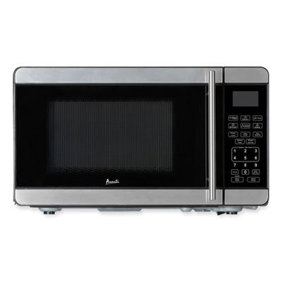 Avanti 0.7 Cubic Foot Microwave Oven, 700 Watts, Stainless Steel/Black - Image 2