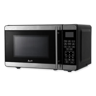 Avanti 0.7 Cubic Foot Microwave Oven, 700 Watts, Stainless Steel/Black - Image 3