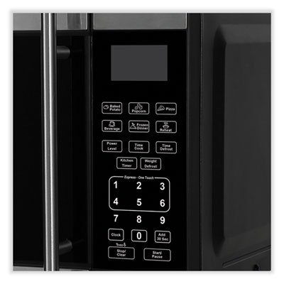 Avanti 0.7 Cubic Foot Microwave Oven, 700 Watts, Stainless Steel/Black - Image 4