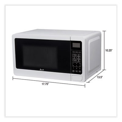 Avanti 0.7 Cu Ft Microwave Oven, 700 Watts, White - Image 2