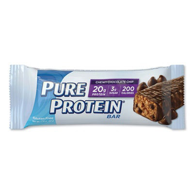 Balance Bar Pure Protein Bar, Chewy Chocolate Chip, 1.76 oz Bar, 6/Box - Image 2