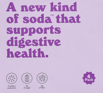 OLIPOP Classic Grape Prebiotic Soda Cans - 4-12 Fl. Oz. - Image 5