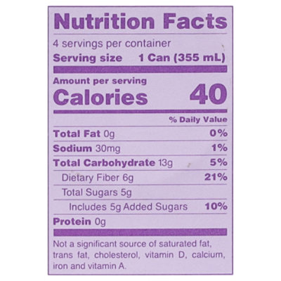 OLIPOP Classic Grape Prebiotic Soda Cans - 4-12 Fl. Oz. - Image 3