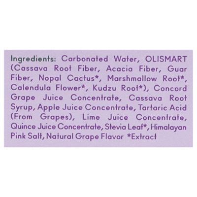 OLIPOP Classic Grape Prebiotic Soda Cans - 4-12 Fl. Oz. - Image 4