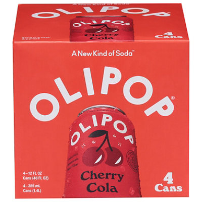 OLIPOP Cherry Cola Prebiotic Soda Cans - 4-12 Fl. Oz. - Image 2
