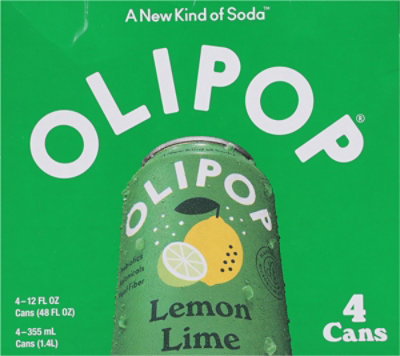 Olipop Prebiotic Lemon Lime 4-12fz - 4-12 FZ - Image 5