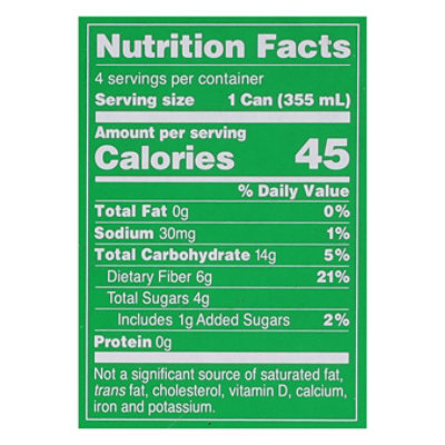 OLIPOP Lemon Lime Prebiotic Soda Cans - 4-12 Fl. Oz. - Image 3