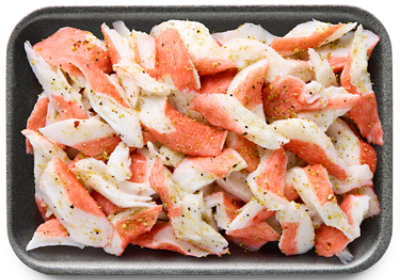 Crab Flakes Imitation California Garlic Seasoned - LB - Image 1