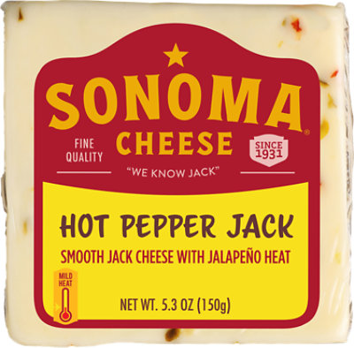 Sonoma Cheese Hot Pep Jack Wedge - 5.3 OZ - Image 1
