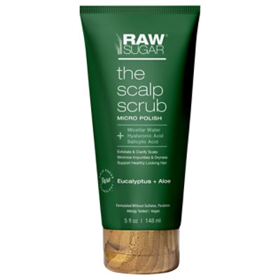 Raw Sugar Scalp Scrub Eucalyptus & Aloe - 5 OZ - Image 3