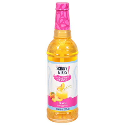 Jordan's Skinny Mixes Sugar Free Peach Syrup - 25.4 FZ - Image 1