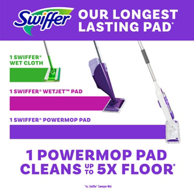 Swiffer Powermop Multi-surface Mopping Pad Refills For Floor Cleaning 8 Count - 8 CT - Image 3