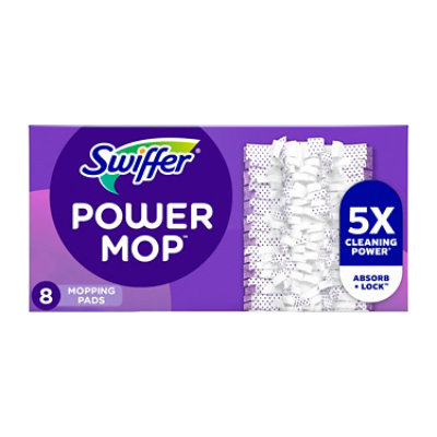 Swiffer Powermop Multi-surface Mopping Pad Refills For Floor Cleaning 8 Count - 8 CT - Image 1