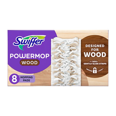 Swiffer Powermop Wood Mopping Pad Refills For Floor Cleaning - 8 CT - Image 1