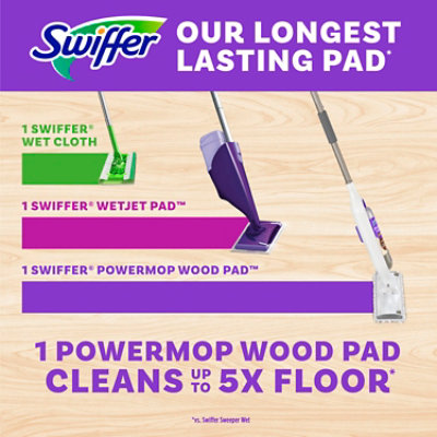 Swiffer Powermop Wood Mopping Pad Refills For Floor Cleaning - 8 CT - Image 3