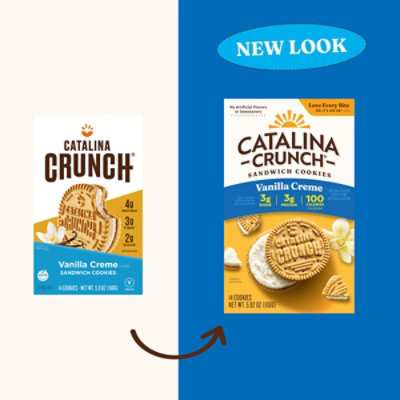 Catalina Crunch Vanilla Creme Sandwich Cookies - 5.92 Oz - Image 1