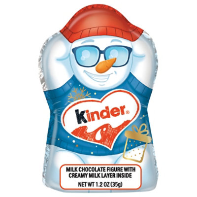 Kinder Holiday Penguin Figure Creamy Milk Chocolate Treats - 1.2 Oz - Image 1