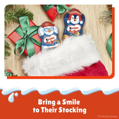 Kinder Holiday Penguin Figure Creamy Milk Chocolate Treats - 1.2 Oz - Image 3