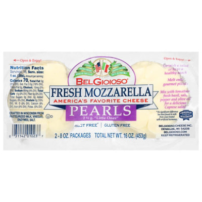 Belgioioso Fresh Mozzarella Cheese Pearls 2x8oz - 16 OZ - Image 3