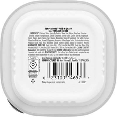 Temptations Paté in Gravy Tasty Chicken Adult Wet Cat Food Single - 3.5 Oz - Image 6