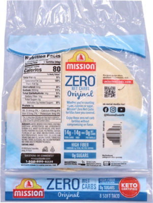 Mission Zero Net Carbs Soft Taco Tortillas 8ct - EA - Image 6