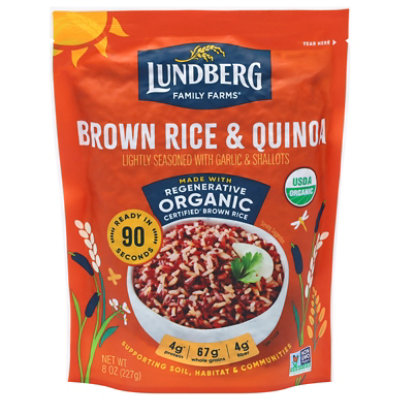 Lundberg Brown Rice Quinoa Regenerative - 8 OZ - Image 1