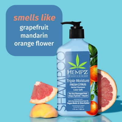 Hempz Trpl Moisture Citrus Shamp - 17 OZ - Image 2