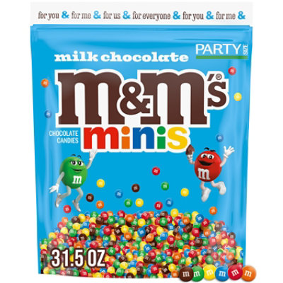 M&M'S Minis Milk Chocolate Candies Mini Candy Bulk Bag - 31.5 OZ