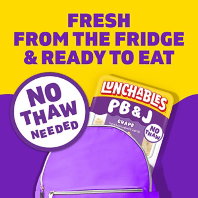 Lunchables PB&J Peanut Butter Sandwich & Grape Dip - 2.27 Oz - Image 4