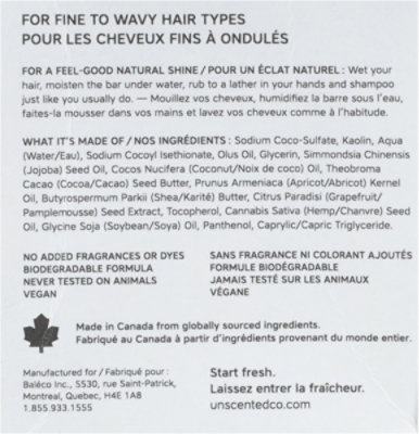 The Unscented Company Shampoo Bar - 2.3 OZ - Image 4