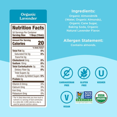 Califia Organic Almond Organic-lavender - 25.4 OZ - Image 2