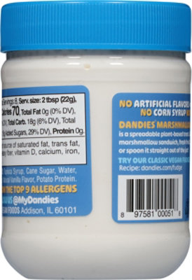 Dandies Marshmallow Cream Vegan - 6.3 OZ - Image 6