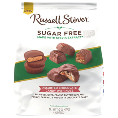 Rs 15.5oz Sugar Free Assorted Chocolate Candy With Nuts Gusset Bag - 15.5 OZ - Image 3